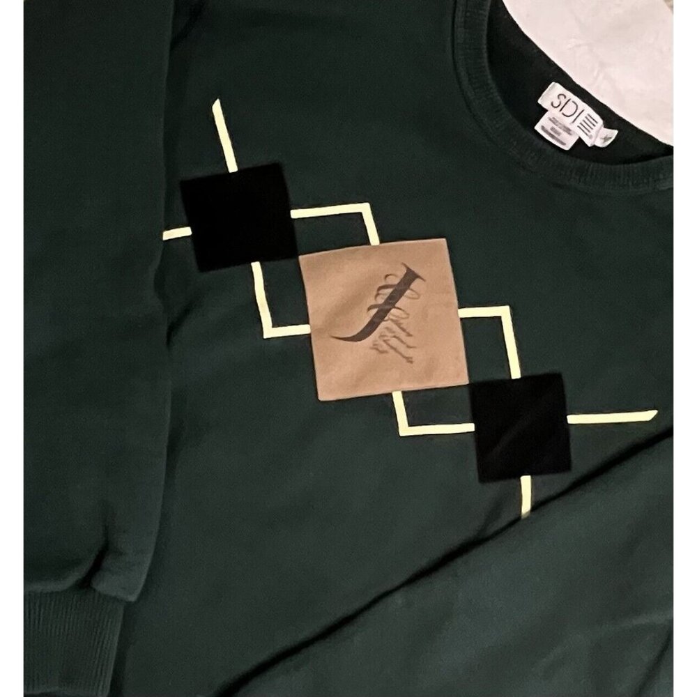 Vintage SDI Mens Large Golf Sweatshirt Dark Green